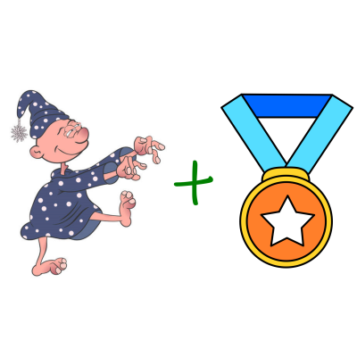 Deelnemer met medaille